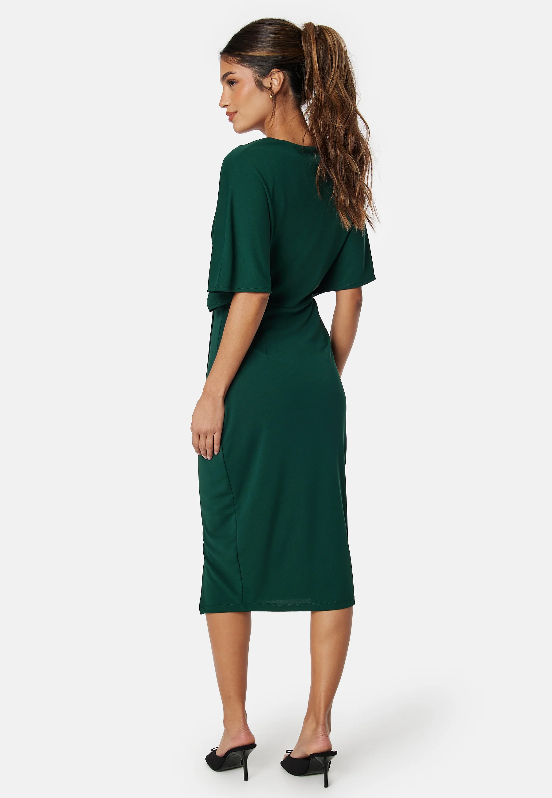 Wrap Slit Midi Dress - Image 2