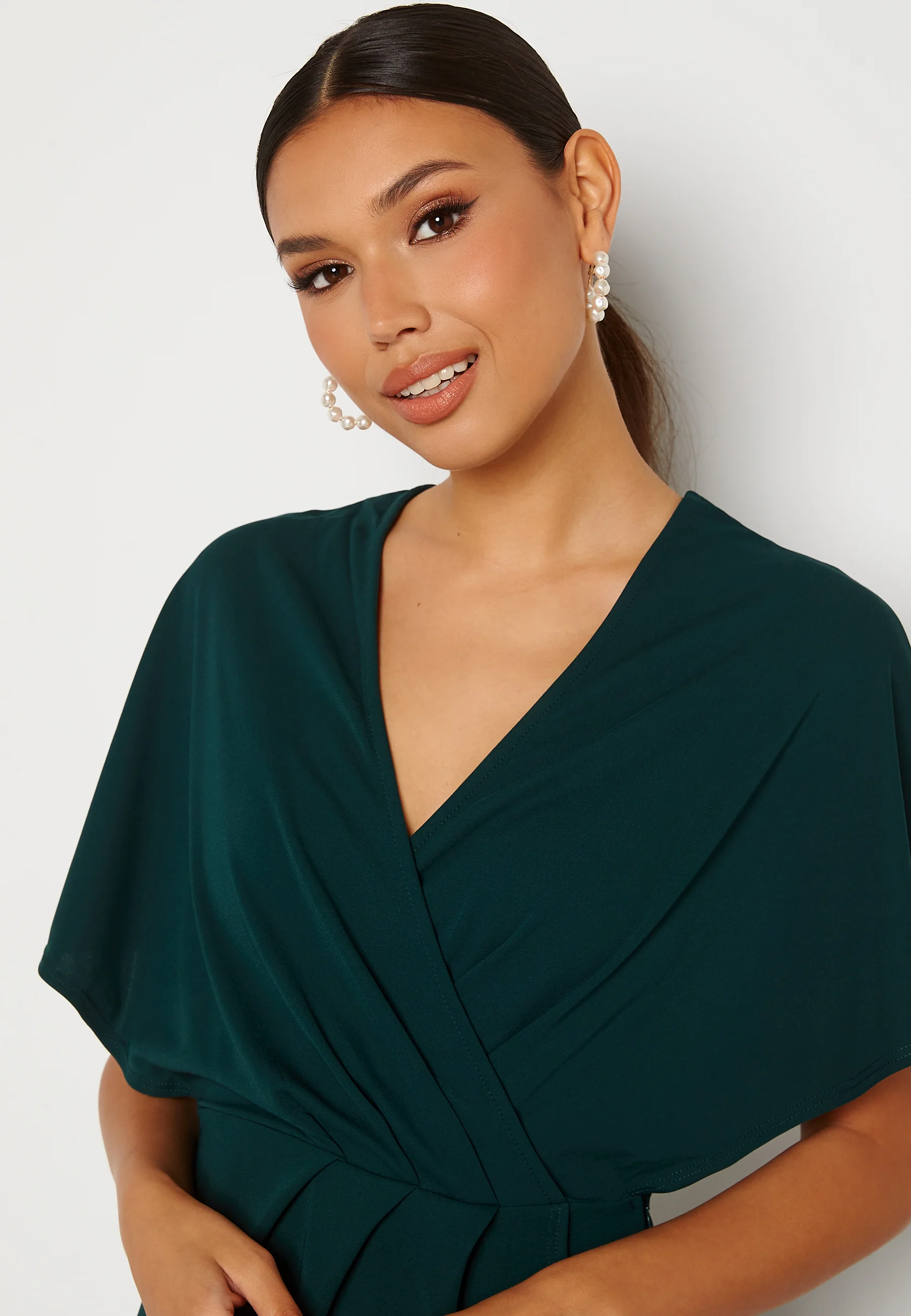 Wrap Slit Midi Dress - Image 5
