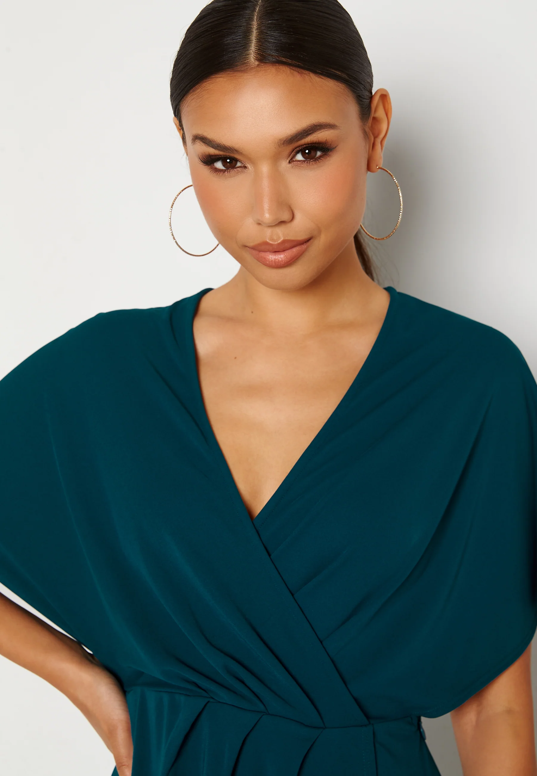 Wrap Slit Midi Dress - Image 5