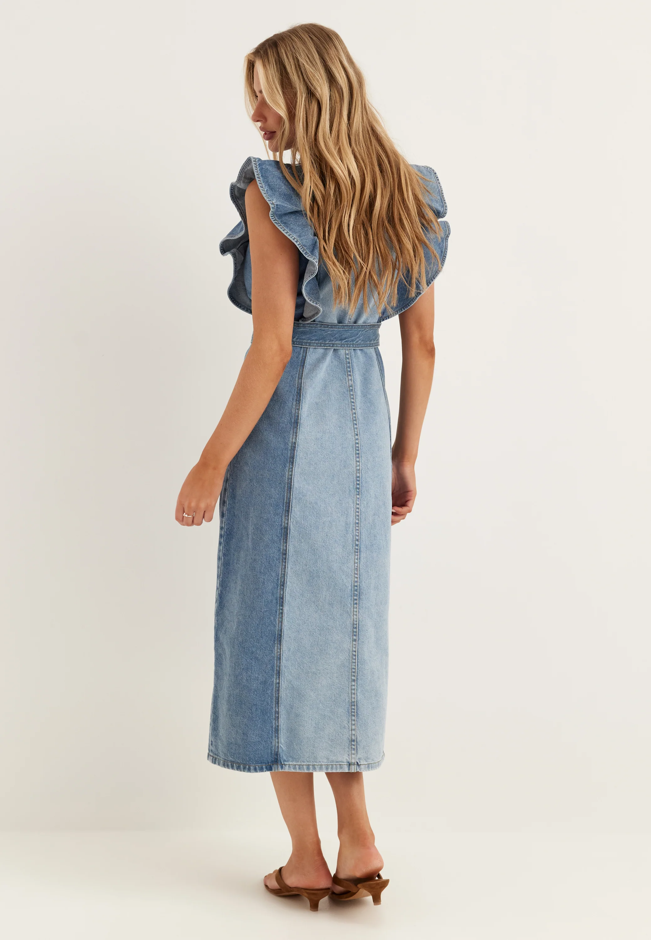 Yascawi Sl Denim Long Dress - Image 2