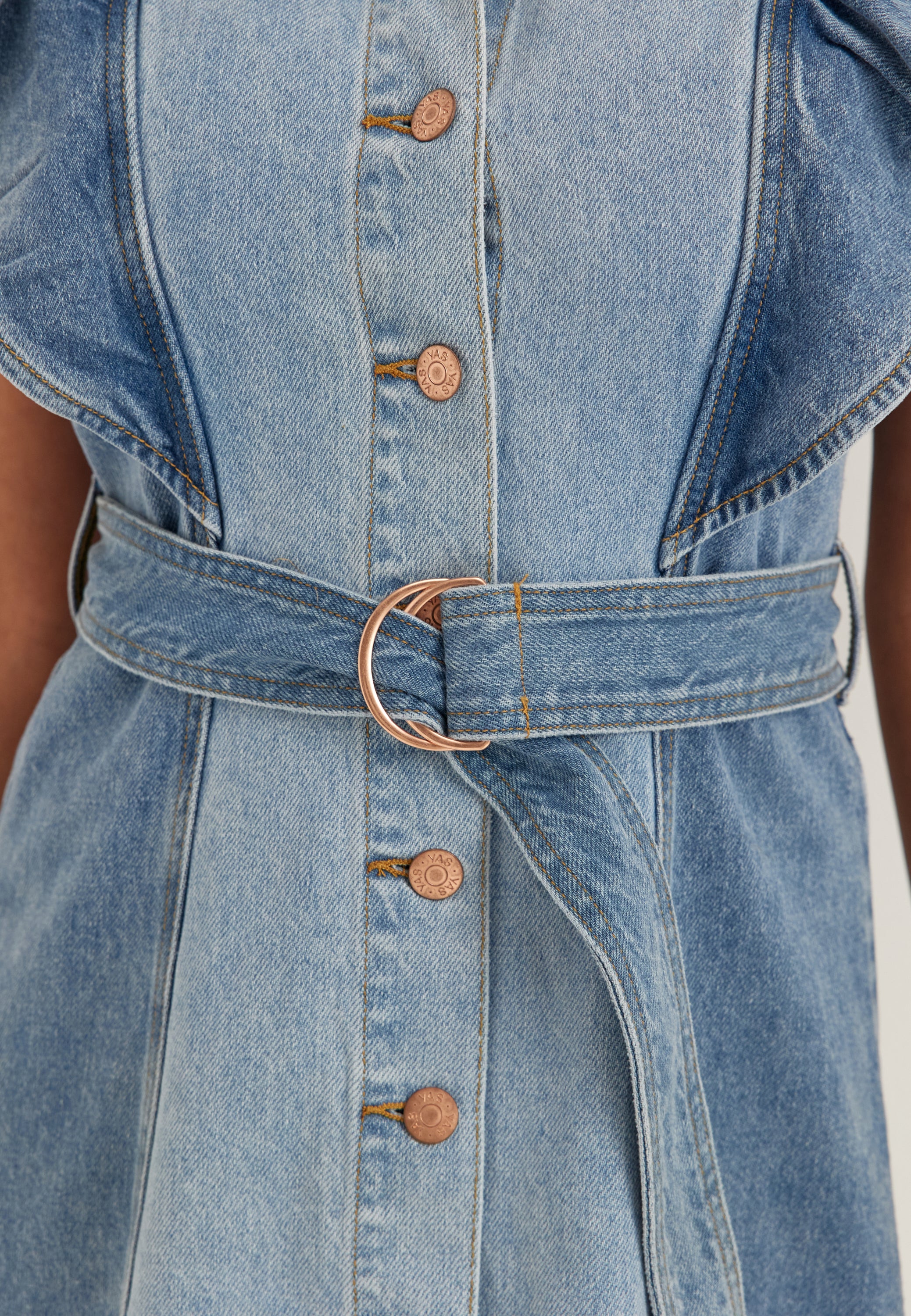 Yascawi Sl Denim Long Dress - Image 6
