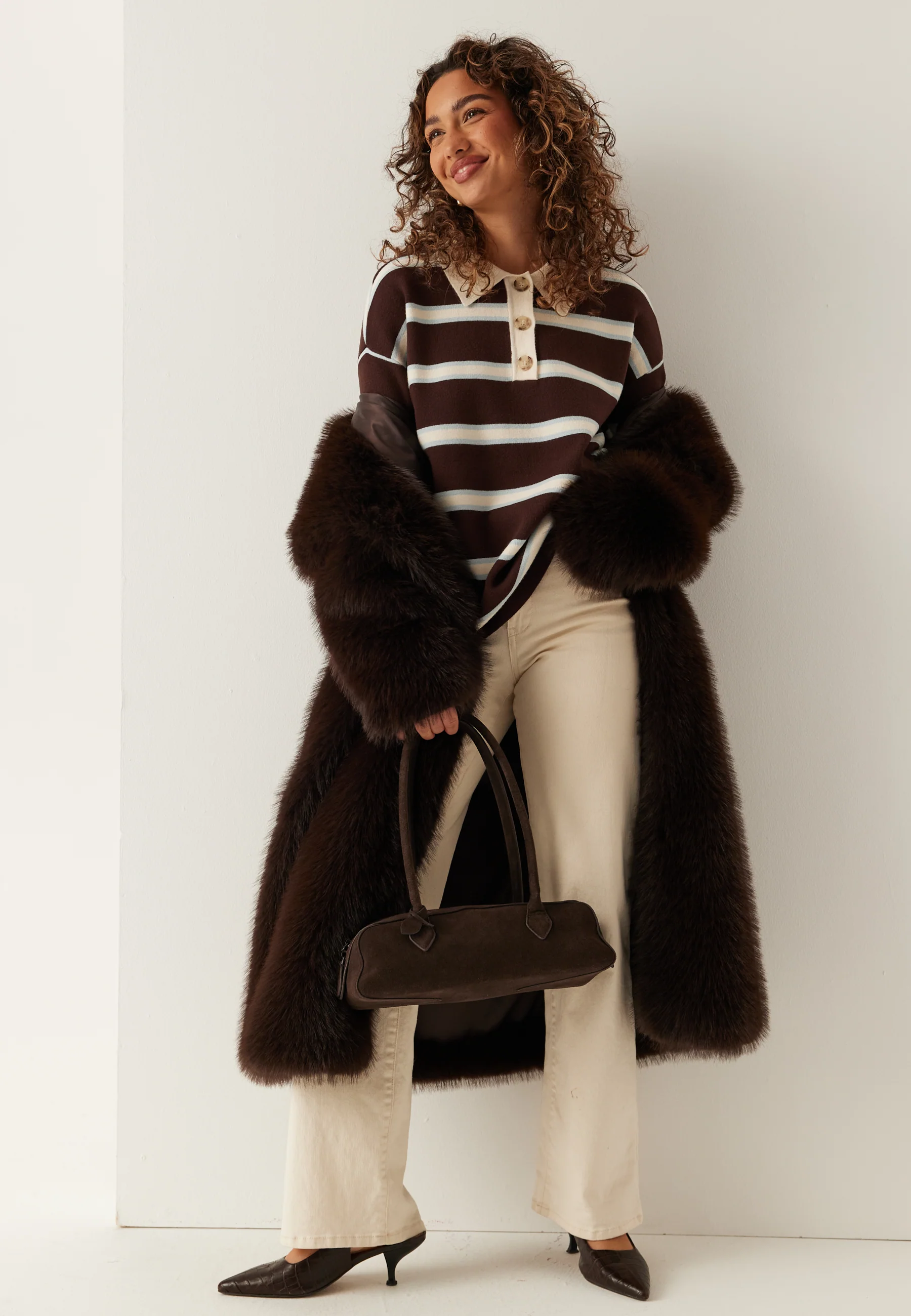 Yasisabell Ls Polo Knit Pullover - Image 4