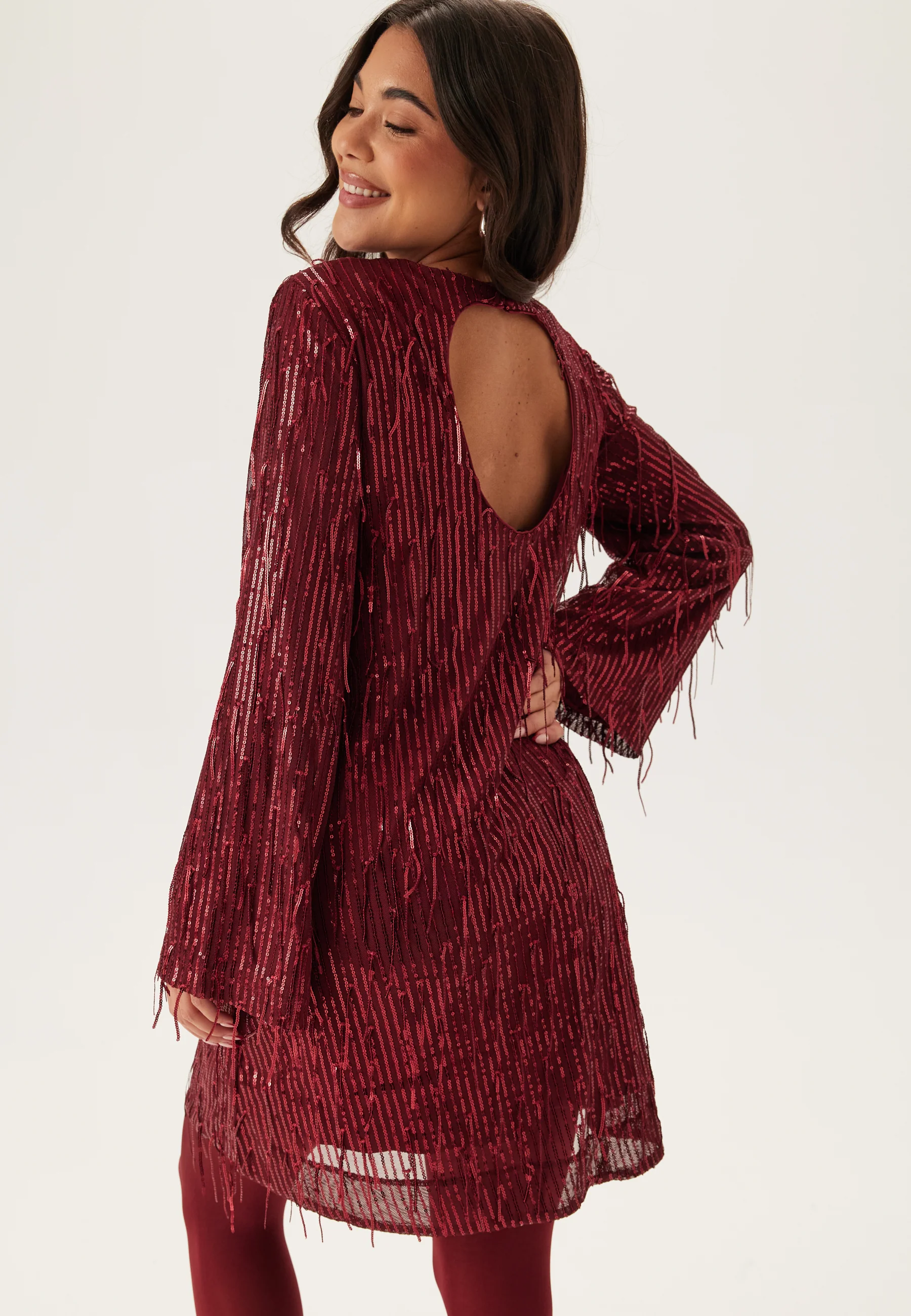 Yaslantra Ls Sequin Fringe Dress - Image 2