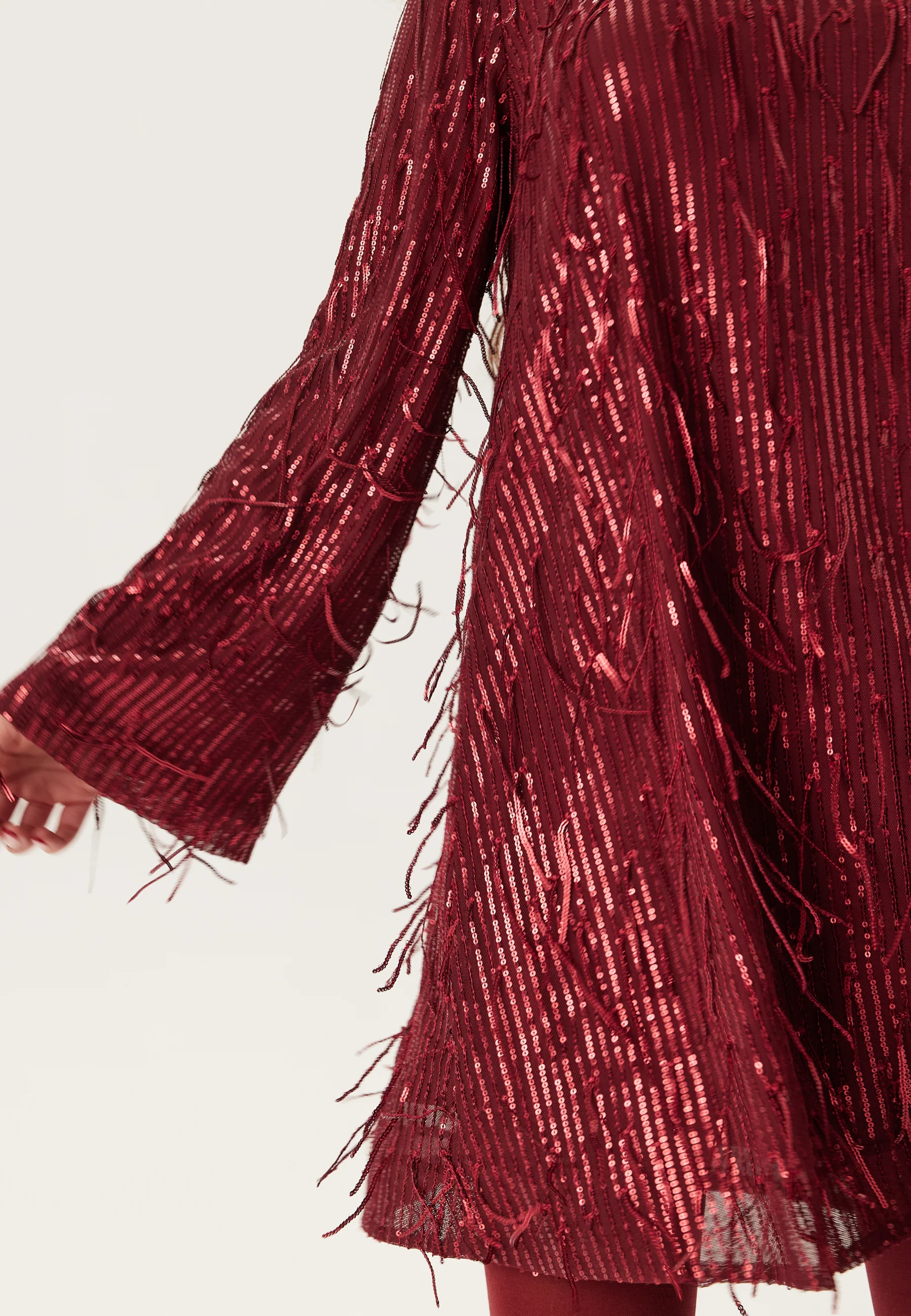 Yaslantra Ls Sequin Fringe Dress - Image 5