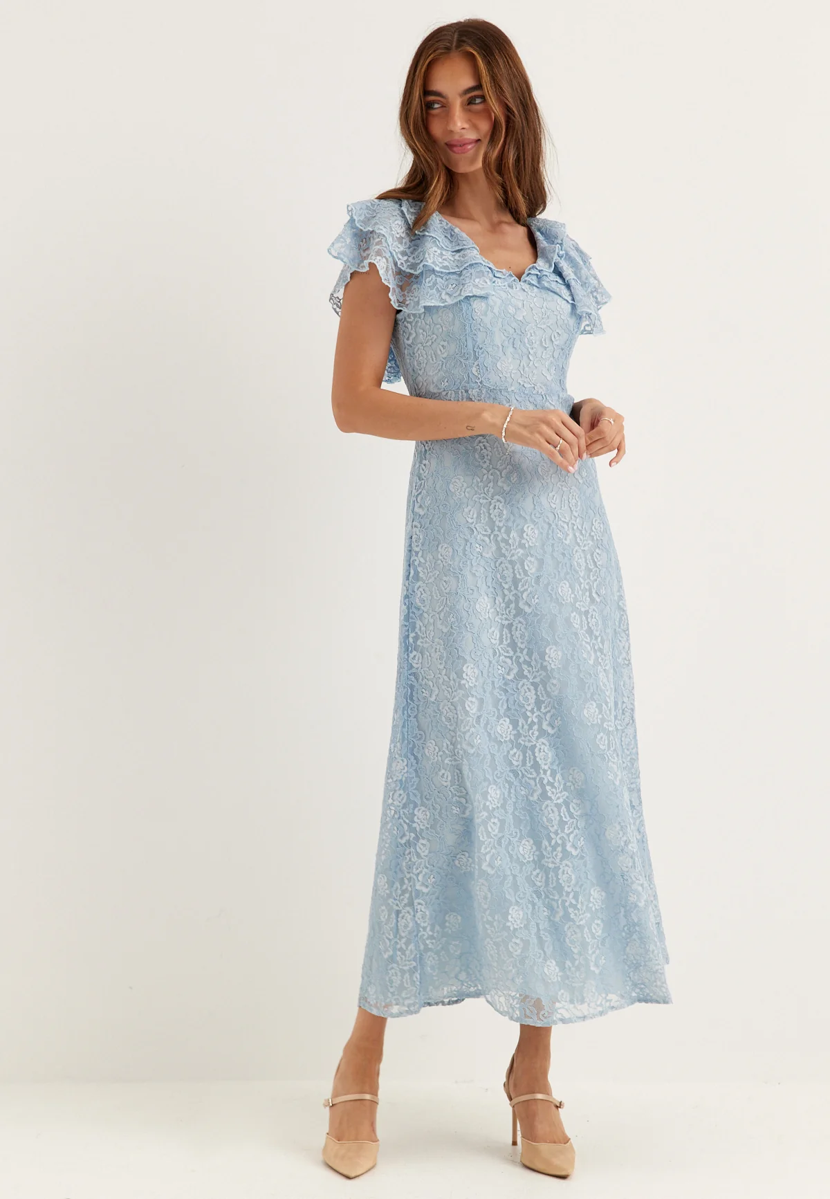 Yaslovisa Ss Ankle Lace Dress - Image 8
