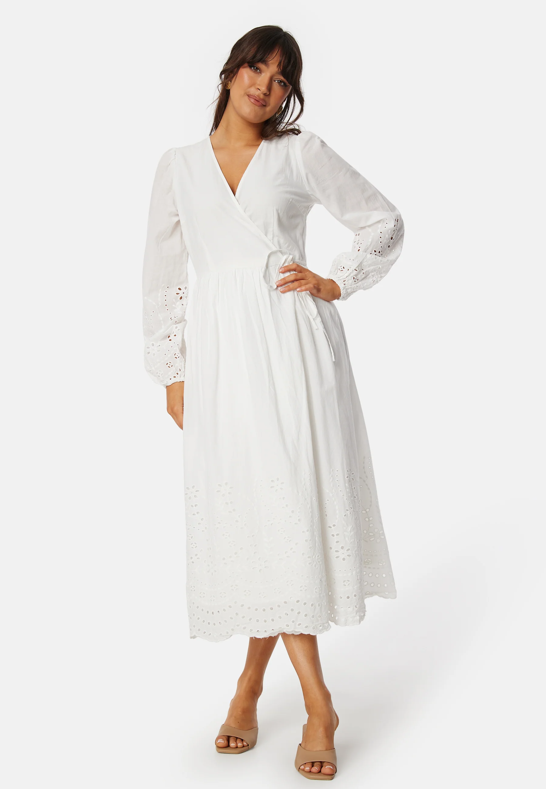 Yasluma LS Long Wrap Dress