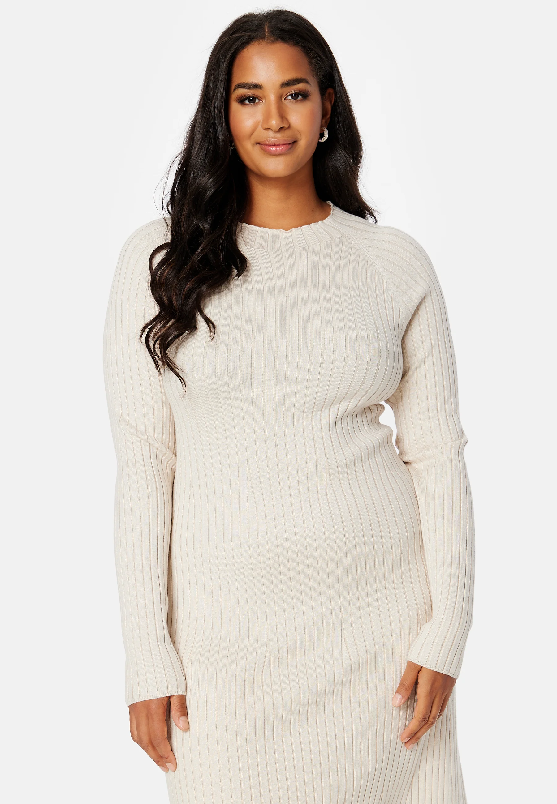 Yazmin fine knitted rib dress - Image 6