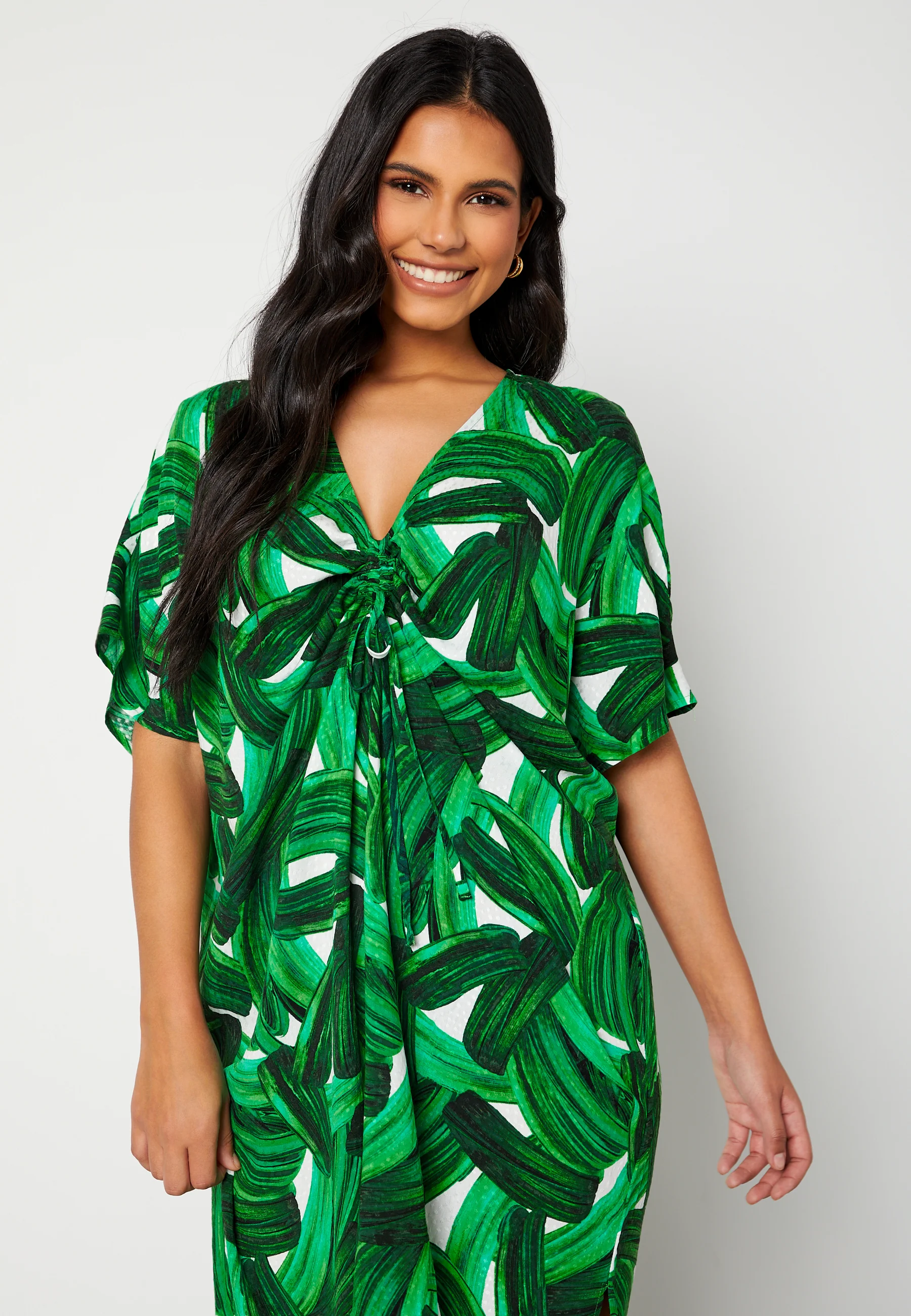 Zugina 2/4 Sleeve Midi Caftan - Image 4