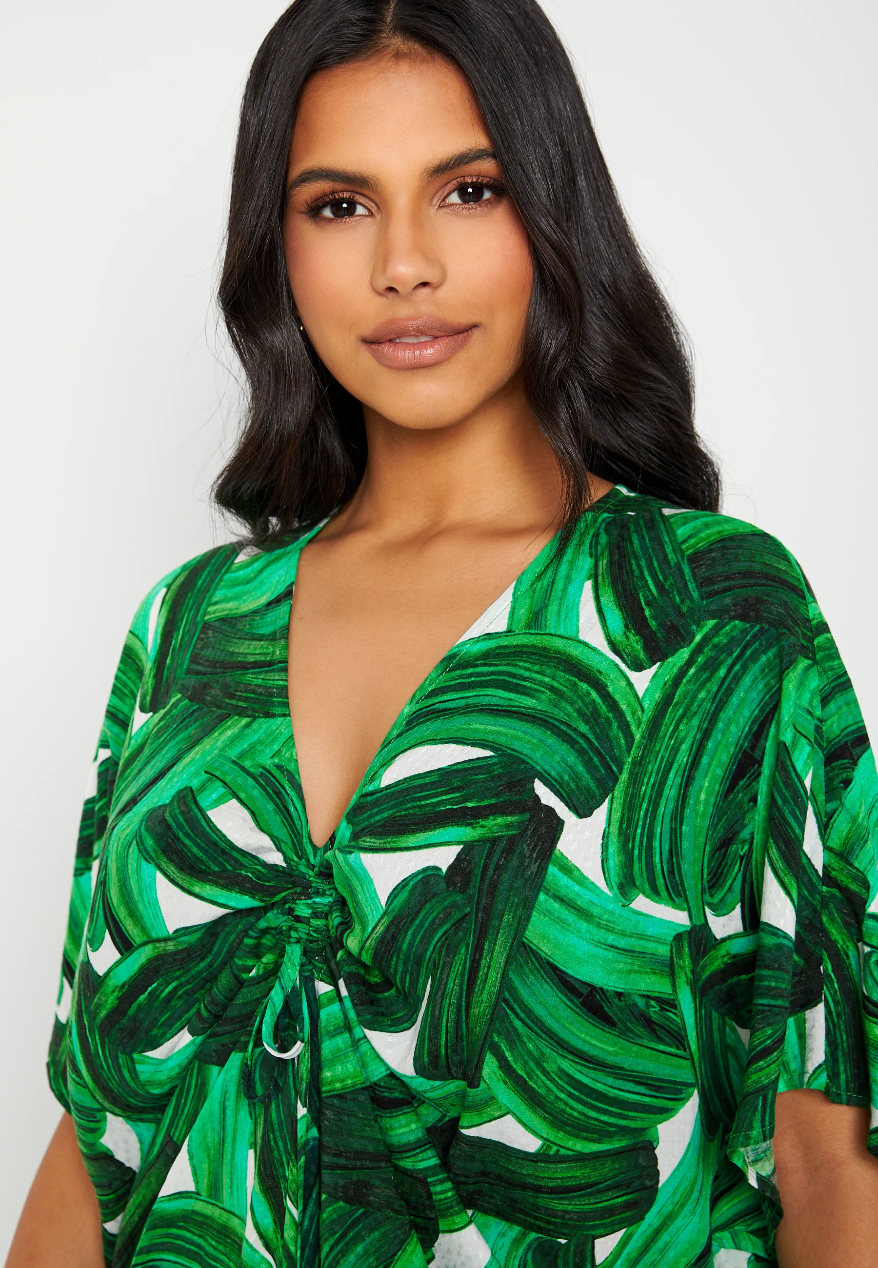 Zugina 2/4 Sleeve Midi Caftan - Image 5